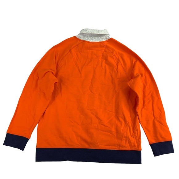Club Room Mens Fleece Long Sleeve Colorblock Turtleneck Sweater Orange L - Picture 4 of 4